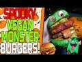 Making Spooky Green Vegan Monster Burgers (Vlog)