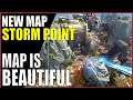 My First Time Playing On The NEW Awesome Beautiful MAP in Apex Legends Storm Point