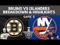 New York Islanders defeat the Boston Bruins in Game 5 | Highlights and Breakdown!