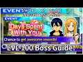 SAO Alicization: Rising Steel - Days Spent With You Level 100 Boss Guide!!