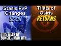 This Week at Bungie - Mar 11th - Stasis PvP Changes, Grandmaster Nightfalls Launching, Trials Return