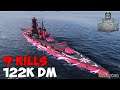 World of WarShips | ARP Hiei | 9 KILLS | 122K Damage - Replay Gameplay 4K 60 fps