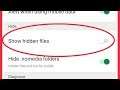 Xender | Show Hidden Files Settings in Xender Application