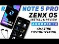 Zenx OS 1.10 Rom For Redmi Note 5 Pro | Android 10 | Amazing Customization | Install And Review