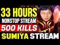 33 Hours Non-Stop Stream 500 Kills Challenge | Sumiya Invoker Stream Moment #1619