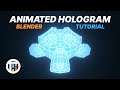 Animated Hologram Type Effect Tutorial in Blender 2.9 Eevee