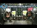 ARK: Survival Evolved - Gigantopithecus VS Carnotaurus & Trex - Assault Craft Beach Landing