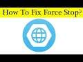 How To Fix JioPages App Force Stop Problem Android & Ios - Solve JioPages Keeps Stop
