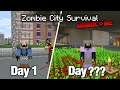 Is it Possible to Survive 100 Days in a... Zombie Apocalyptic City in Minecraft?