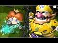 Mario Strikers Charged - Daisy vs Wario - Wii Gameplay (4K60fps)