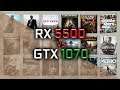 RX 5500 vs GTX 1070 Benchmarks | 59 tests