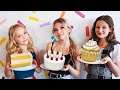 Satisfying Cake Decorating | Galaxy Mirror Cake | Coco Quinn Hayley LeBlanc & Lilly K