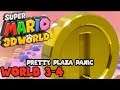 Super Mario 3D World - Pretty Plaza Panic (World 3-4) | MarioGamers