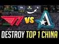 T1 destroy & outplayed TOP 1 Team in CHINA - Weplay AniMajor Upper Bracket PLAYOFFS