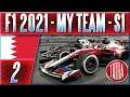 F1 2021 My Team | Dramatický Začátek Kariéry! Ostrá Kolize po Startu! | #2 | CZ Let's Play (S1)