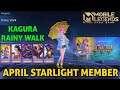 HOW TO GET KAGURA RAINY WALK SKIN | APRIL STARLIGHT MEMBER PERKS MOBILE LEGENDS BANG BANG