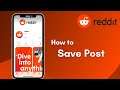 How to Save Post in Reddit iPhone app | 2021