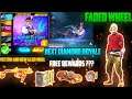 NEXT FADED WHEEL & DIAMOND ROYALE - 3D BACKPACK & ANIMATIONS FREE REWARDS - FF UPDATES THE GOLDFF❤