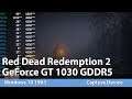 Nvidia GeForce GT 1030 GDDR5, Red Dead Redemption 2 Gameplay Benchmark Test
