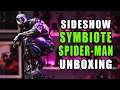 Sideshow Symbiote Spider-Man Statue Unboxing
