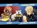 Smash Ultimate Tournament - NickC (Captain Falcon) Vs. TheSkillKage (Cloud) SSBU Xeno 166 Pools