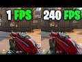 This is what playing in 240 FPS feels like - Valorant Frame rate Comparison 60 vs 144 vs 240 FPS/hz