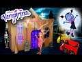 Vampirina's BOX FORT!!! Driving Cardboard Box Cars to Disney Jr Scare B&B!
