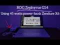 Zephyrus G14 : Charging with Zendure X6