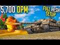 5,700 DPM Setup with Full Hesh! ⛔ | World of Tanks FV217 Badger Gameplay