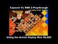 Capcom Vs SNK 2 Benimaru Playthrough using the Ps2 Action Replay Max 50,000 :D