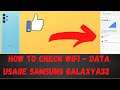 Galaxy A32 5G - How to Check WiFi Data Usage Samsung Galaxy A32/A32 5g Easy Method 2021 Check usage