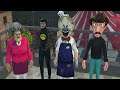 Scary Robber 3D, Ice Scream 3, Smilling X 2, Scary Teacher 3D - 3D Animation - Rod, Miss T, Lester