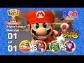 Super Mario Strikers SS1 - Original League EP 01 Match 01 Wario VS Mario , Luigi VS Waluigi