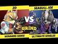 The Grind 160 Winners Semis - ZD (Fox) Vs. Seagull Joe (Palutena, Wolf) Smash Ultimate - SSBU