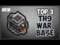 TOP 3 BEST TH9 WAR BASE w/Replay!  Defense against TH10 in war | Clash of Clans