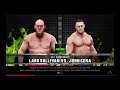 WWE 2K19 John Cena VS Lars Sullivan 1 VS 1 Falls Count Anywhere Match 24/7 Title