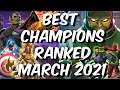 Best Champions Ranked March 2021 - Seatin's Tier List - Marvel Contest of Champions