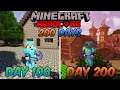 I Survived 200 Days in a Zombie Apocalypse in Minecraft Hardcore.