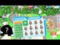 Ich ΓFFNE 20 AUSSIE EGGS mit HATCH NOW in Adopt Me! + Verlosung (Deutsch) | RobloxLara