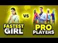 Overpower Girl 😳 Vs Pro Players || Free Fire Fastest Girl Gamer - Garena Free Fire