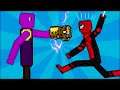 Spiderman vs Thanos in People Playground