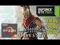 Assassin's Creed Odyssey - GTX 750 TI 2gb - Ryzen 5 3400G - 1080p - 900p - 720p - Benchmark PC