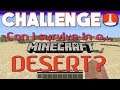 Can I Survive in the desert? Minecraft Buffet Mode Challenge #1