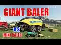 Farming Simulator 19: GIANT BALER vs MINI BALER; +20000 L AMAZING CAPACITY!!!