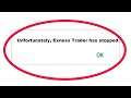 How To Fix Unfortunately Exness Trader Has Stopped Error in Android & Ios Mobile Phone
