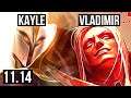 KAYLE vs VLADIMIR (TOP) | 8/1/4, 1300+ games | KR Master | v11.14