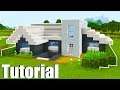 Minecraft Tutorial: How To Make A Modern House With a Secret Underground Room