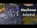 Zhasulan & Pindakas 2v2v2v2 on Mayflower - Red Alert 2 Yuri's Revenge Online Ред Алерт 2 Месть Юрия