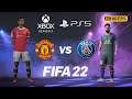 FIFA 22 Xbox Series/PS5 - Manchester United vs PSG [Legendary & Menu Walkthrough] 4K 60FPS