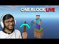 ONE BLOCK IN KHATARNAK MINECRAFT LIVE WITHOUT MINING !